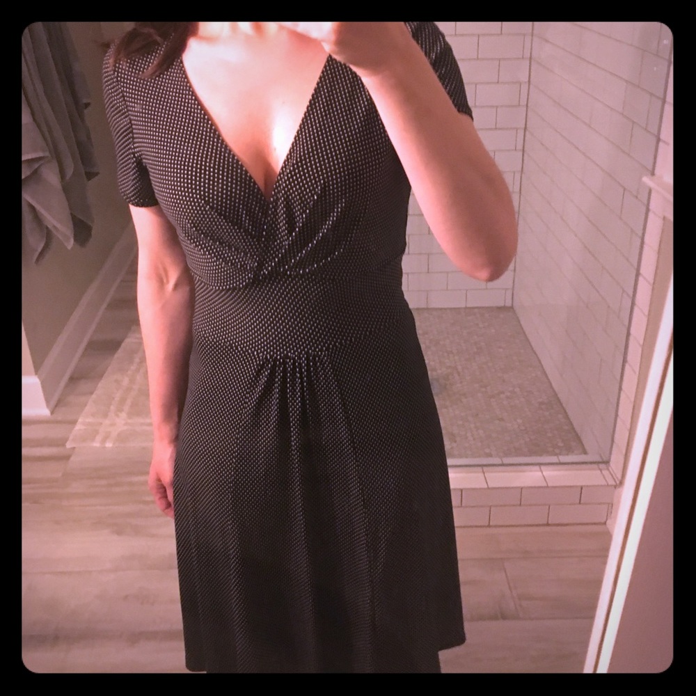 3/$20 Polka dot tea length short sleeve dress
